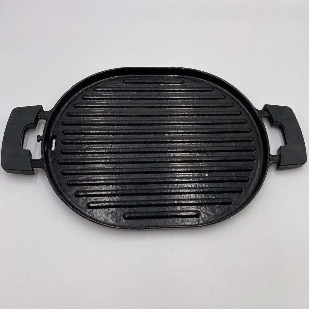 Nuwave Non Stick Cast Iron Induction Ready Grill Skillet Griddle w/ Drip Tray